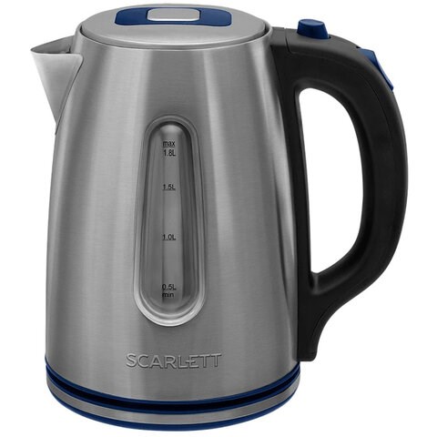 Чайник SCARLETT SC-EK21S72, 1,8 л, 2200 Вт, закрытый нагревательный элемент, стальной 457210 - фото 322537