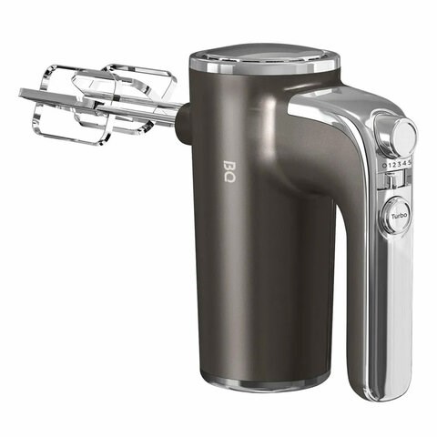 Миксер BQ (БИ-КЬЮ) MX420, 500 Вт, 5 скоростей, 2 венчика, 2 крюка для теста, серый, 86193215 457502 - фото 322603