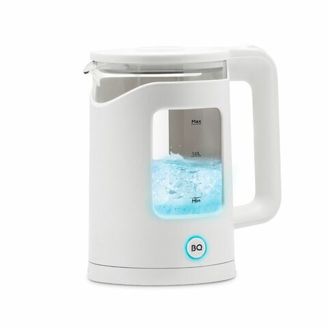 Чайник BQ (БИ-КЬЮ) KT2000G, 1,5 л, 1500 Вт, закрытый нагревательный элемент, стекло, белый, 86192234 457559 - фото 322645