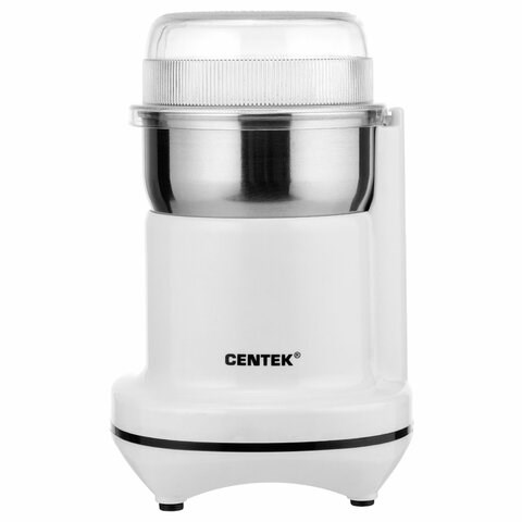 Кофемолка CENTEK CT-1365, мощность 250 Вт, вместимость 70 г, пластик, белая, CT-1365 White 457581 - фото 322655