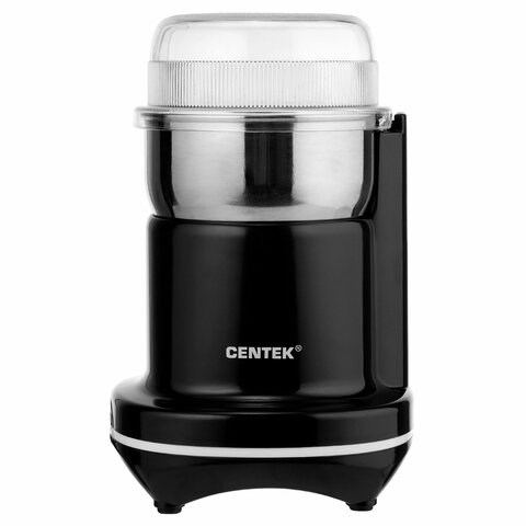 Кофемолка CENTEK CT-1365, мощность 250 Вт, вместимость 70 г, пластик, черная, CT-1365 Black 457582 - фото 322656