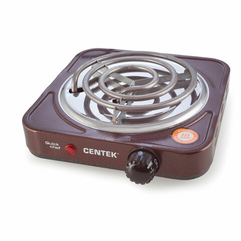 Настольная электрическая плита CENTEK CT-1508, 1000 Вт, 1 конфорка, 5 режимов нагрева, коричневая, CT-1508 Siberia 457593 - фото 322665