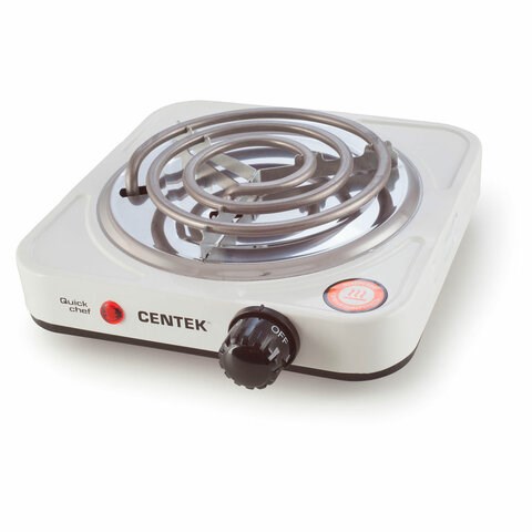 Настольная электрическая плита CENTEK CT-1508, 1000 Вт, 1 конфорка, 5 режимов нагрева, белая 457594 - фото 322666