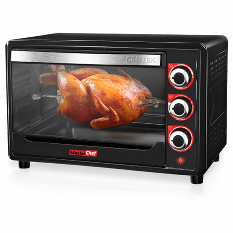 Мини-печь CENTEK CT-1530-36 GRILL, 1600 Вт, 36 л, ГРИЛЬ, таймер 90 мин., черная 457595 - фото 322667