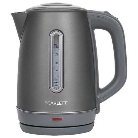 Чайник SCARLETT SC-EK21S42, 1,8 л, 1800 Вт, закрытый нагревательный элемент, стальной корпус 458303 - фото 322761