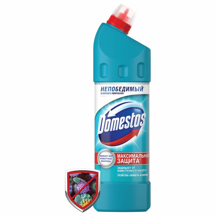 Чистящее средство 1 л, DOMESTOS (Доместос) Свежесть Атлантики, с отбеливающим эффектом 600580 - фото 32276