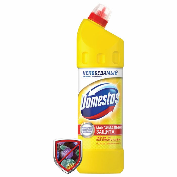 Чистящее средство 1 л, DOMESTOS (Доместос) Лимонная свежесть, с отбеливающим эффектом 601746 - фото 32281