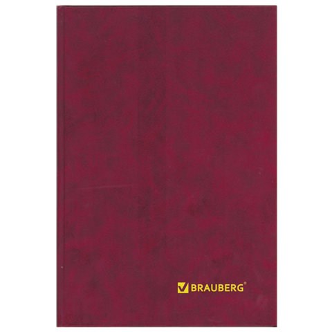 Книга учета 96 л., линия, твердая, бумвинил, блок офсет, А4 (200х290 мм), BRAUBERG, 130070 130070 - фото 324713