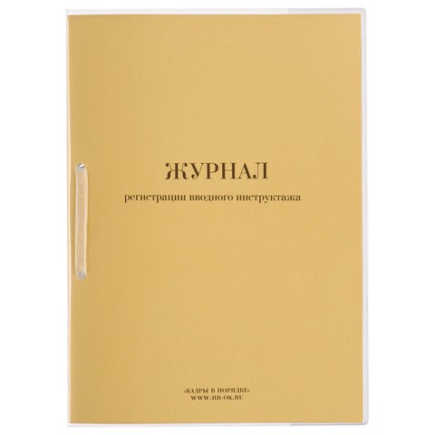 Журнал регистрации вводного инструктажа, 32 л., сшивка, пломба, обложка ПВХ, 130204 130204 - фото 324773