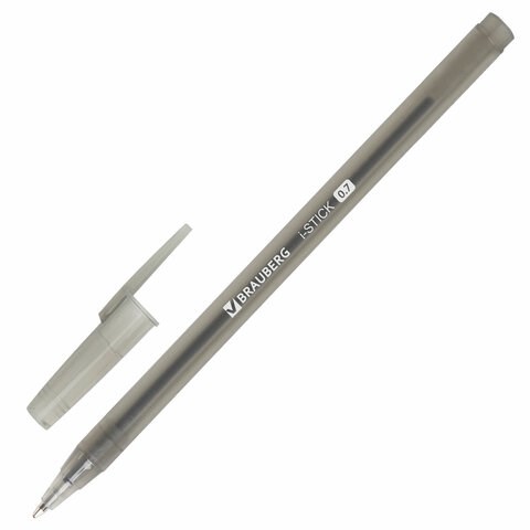 Ручка шариковая BRAUBERG i-STICK, ЧЕРНАЯ, пишущий узел 0,7 мм, линия письма 0,35 мм, 143443 143443 - фото 325259
