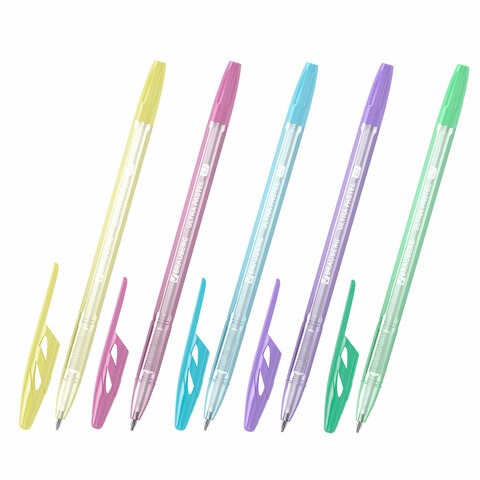 Ручка шариковая BRAUBERG ULTRA PASTEL, СИНЯЯ, узел 0,7 мм, чернила ГЕРМАНИЯ, наконечник ШВЕЙЦАРИЯ, 143568 143568 - фото 325338