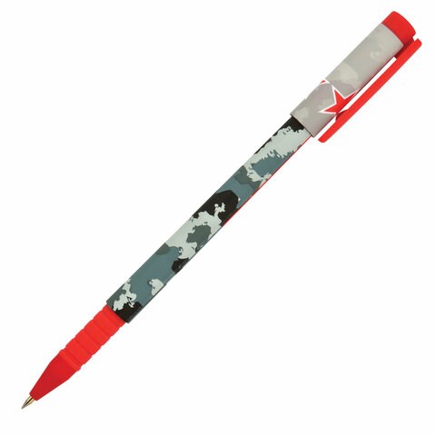 Ручка шариковая BRUNO VISCONTI FunWrite, СИНЯЯ, "Military blue", узел 0,5 мм, линия письма 0,3 мм, 20-0212/17 143595 - фото 325343