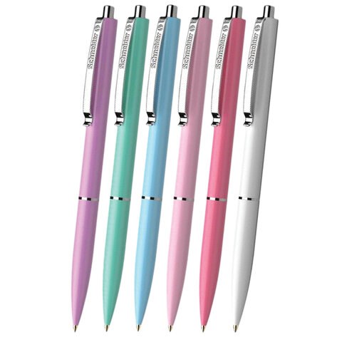 Ручка шариковая автоматическая SCHNEIDER (Германия) "K15 Pastel", СИНЯЯ, пастель ассорти, узел 1 мм, 130840 143757 - фото 325420