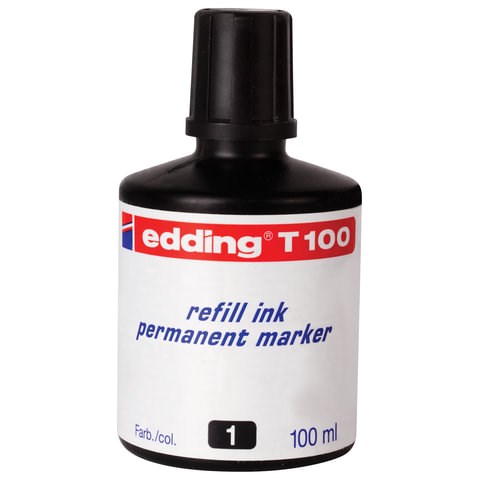 Чернила универсальные EDDING 100, 100 мл, черные, E-T100/1 151268 - фото 325860