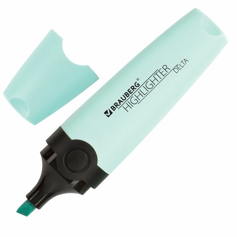 Текстовыделитель BRAUBERG "DELTA PASTEL", БИРЮЗОВЫЙ, линия 1-5 мм, 151732 151732 - фото 325994