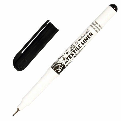 Маркер для ткани ЧЕРНЫЙ CENTROPEN "Textile Liner", игольчатый наконечник, 0,6-0,8 мм, 2639, 5 2639 0112 152010 - фото 326058