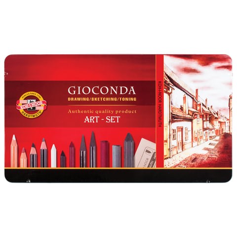 Набор художественный KOH-I-NOOR "Gioconda", 39 предметов, металлическая коробка, 8891000001PL 180829 - фото 326406