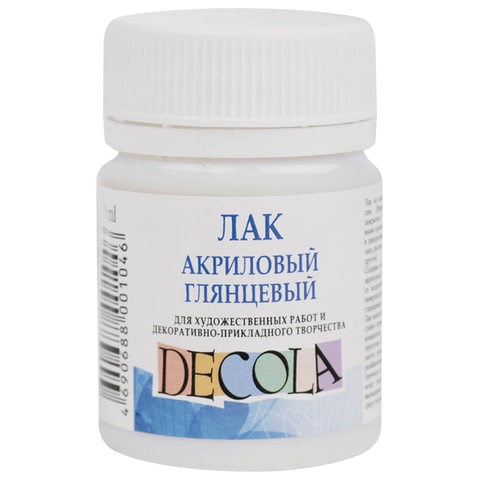 Лак акриловый глянцевый "Декола", 50 мл, в банке, 5828920 190989 - фото 326758