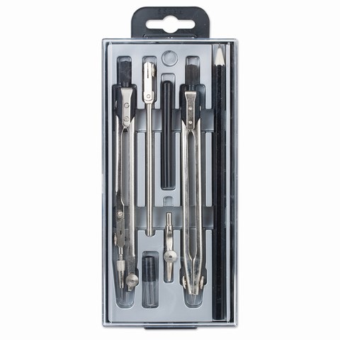 Готовальня 8 предметов, пластиковый пенал, GLOBUS, НЧ8-70-60 210420