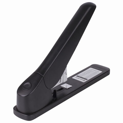 Степлер МОЩНЫЙ №24/6-23/24 BRAUBERG "Heavy duty MX", до 200 листов, черный, 222564 222564 - фото 327846