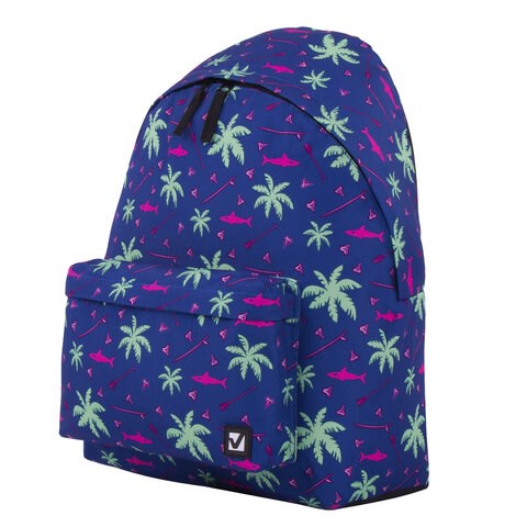 Рюкзак BRAUBERG СИТИ-ФОРМАТ универсальный, "Palm trees", разноцветный, 41х32х14 см, 228864 228864 - фото 328560