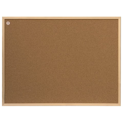 Доска пробковая для объявлений 80x60 см, деревянная рамка, 2х3 ECO,, TC86/C 236527 - фото 329110