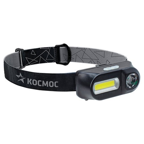 Фонарь налобный аккумуляторный КОСМОС, 3 Вт, LED + 3 Вт, СОВ, Li-ion, заряд от USB, KocH3WDLith 238270 - фото 329597