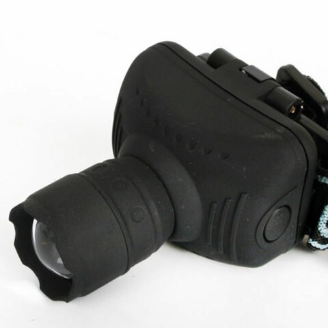Фонарь налобный ULTRAFLASH 1Вт LED, ZOOM, 3 режима, питание 3хААА (не в комплекте), LED5354 238288 - фото 329614
