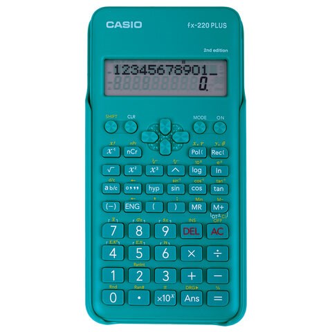Калькулятор инженерный CASIO FX-220PLUS-2-S (155х78 мм), 181 функция, питание от батареи, сертифицирован для ЕГЭ, FX-220PLUS-2-S- 250393 - фото 329752