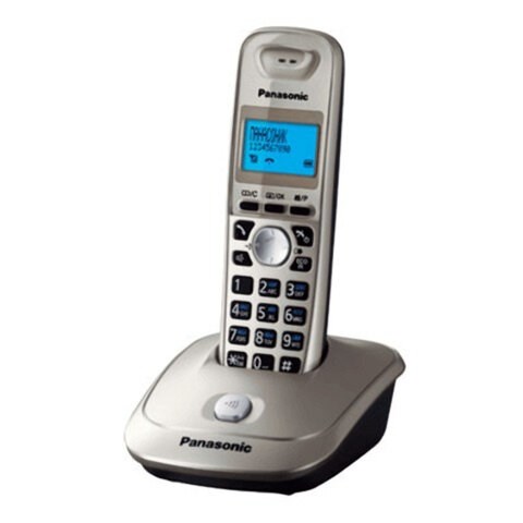 Радиотелефон PANASONIC KX-TG2511RUN, память 50 номеров, АОН, повтор, спикерфон, полифония, радиус 10-100 м, цвет платиновый 260380 - фото 329816
