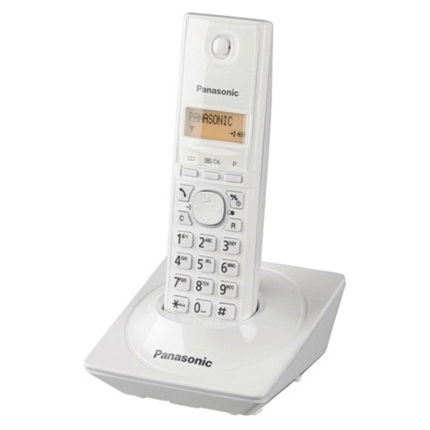Радиотелефон PANASONIC KX-TG1711RUW, память на 50 номеров, АОН, повтор, часы /будильник (радиус 10-100 м), цвет белый 262044 - фото 329820