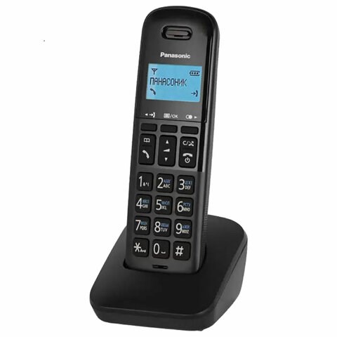 Радиотелефон PANASONIC KX-TGB610RUB, память 50 номеров, АОН, повтор, часы/будильник, чёрный 263212 - фото 329839