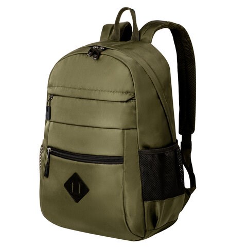 Рюкзак BRAUBERG DYNAMIC универсальный, эргономичный, хаки, 43х30х13 см, 270804 270804 - фото 330001