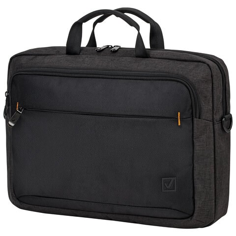 Сумка портфель BRAUBERG PRAGMATIC с отделением для ноутбука 15-16", "Vector", серо-черная, 30х42х8 см, 270827 270827