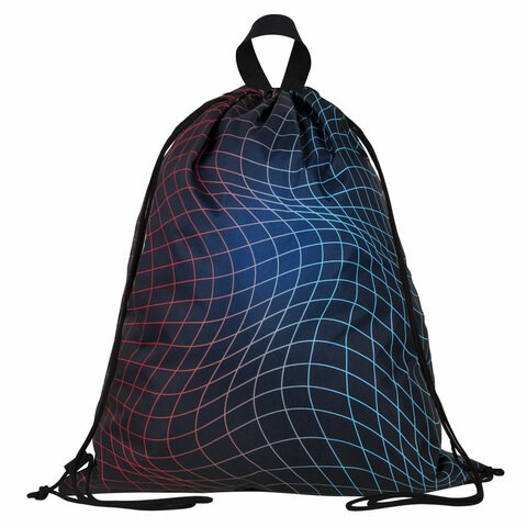 Мешок для обуви BRAUBERG большой удобный с ручкой, 51х41 см, "Neon web", 271596 271596 - фото 330196
