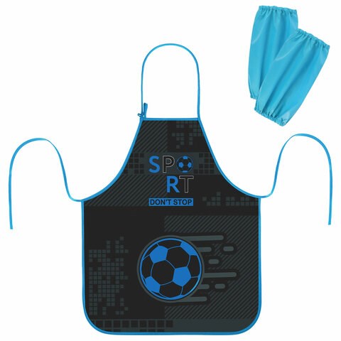 Накидка фартук с нарукавниками для труда ЮНЛАНДИЯ, 46х54 см, "Sport game", 272470 272470 - фото 330523