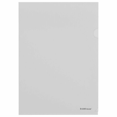 Папка-уголок ERICH KRAUSE "Fizzy Clear", прозрачная, 0,12 мм, 50150 272916
