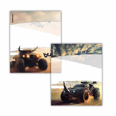 Обложки ПП для тетрадей и дневников ERICH KRAUSE "Road Beast", КОМПЛЕКТ 12 шт., 80 мкм, 212х347 мм, 63507 273963 - фото 330936