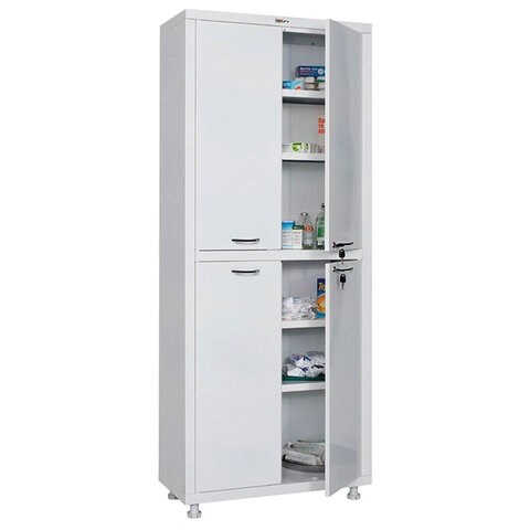 Шкаф медицинский 2-створчатый HILFE "МД 2 1670/SS" 1755х700х320 мм, белый, S26199203009 291318 - фото 331199