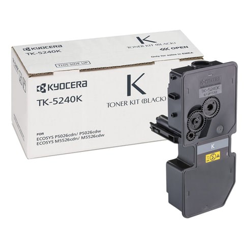 Тонер-картридж KYOCERA (TK-5240K) P5026cdn/w/M5526cdn/w, ресурс 4000 стр., цвет черный, оригинальный, 1T02R70NL0 320845 - фото 331307