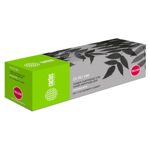Тонер-картридж CACTUS (CS-TK1100) для KYOCERA FS-1110/1024MFP/1124MFP, ресурс 2100 стр. 320911 - фото 331354