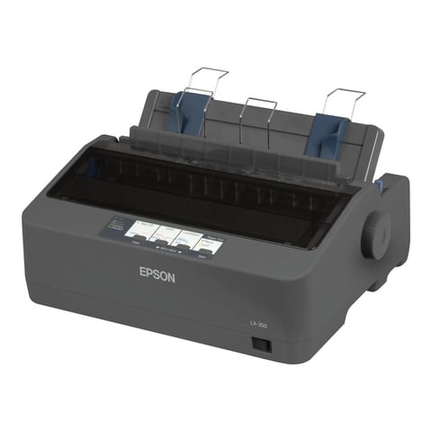 Принтер матричный EPSON LX-350 (9 игольный), А4, 347 знаков/сек, 4 млн/символов, USB, LPT, COM, C11CC24031 353035 - фото 331411