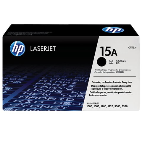 Картридж лазерный HP (C7115А) LaserJet 1000/1200/3300/3380 и другие, №15А, оригинальный, 2500 стр., С7115А 360194 - фото 331639