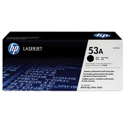 Картридж лазерный HP (Q7553A) LaserJet 2015/2015n/2014, №53А, оригинальный, ресурс 3000 страниц 360515 - фото 331648
