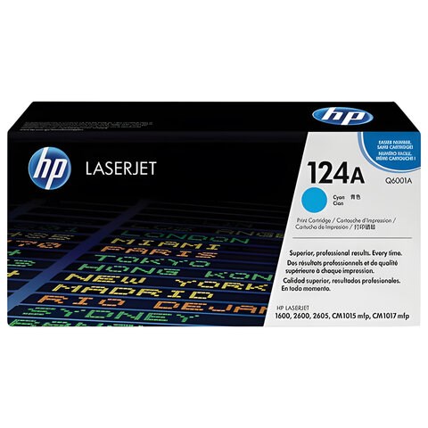 Картридж лазерный HP (Q6001A) ColorLaserJet CM1015/2600 и др, №124A, голубой, оригинальный, ресурс 2000 страниц 360586 - фото 331673
