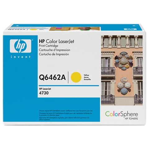 Картридж лазерный HP (Q6462A) ColorLaserJet CM4730, желтый, оригинальный, ресурс 12000 стр. 360642 - фото 331693