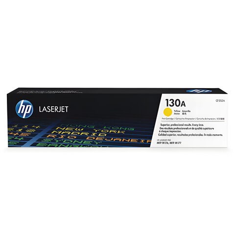 Картридж лазерный HP (CF352A) ColorLaserJet M176n/M177fw, №130A, желтый, оригинальный, ресурс 1000 страниц 361274 - фото 331850
