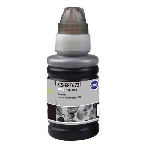 Чернила CACTUS (CS-EPT6731) для СНПЧ EPSON L800/L810/L850/L1800, черные, 0,1 л 361920 - фото 332089