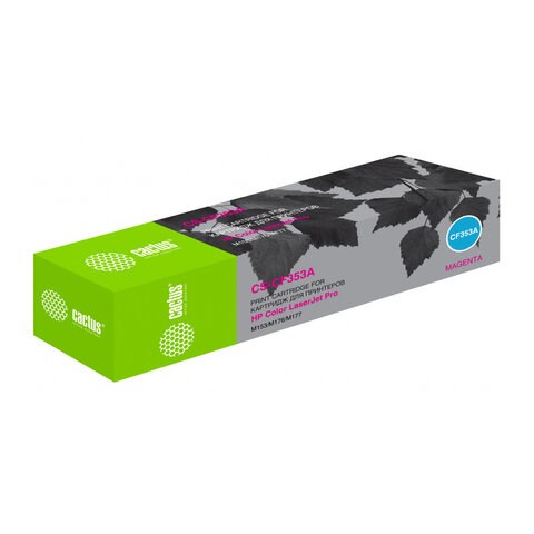 Картридж лазерный CACTUS (CS-CF353A) для HP CLJ M176n/M177fw, пурпурный, ресурс 1000 страниц 362073