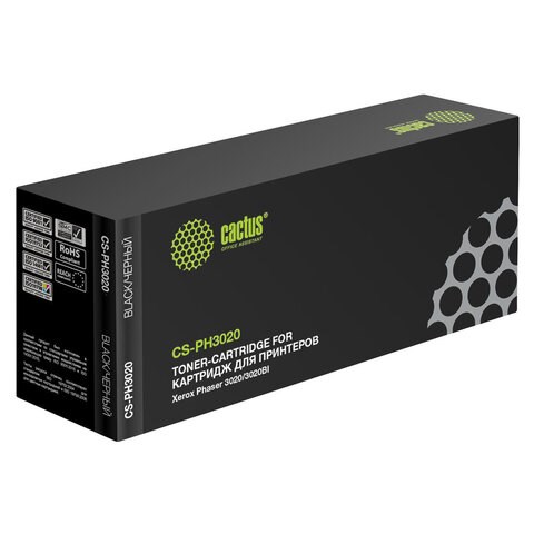 Картридж лазерный CACTUS (CS-PH3020) для XEROX Phaser 3020/WC3025, ресурс 1500 страниц 362580 - фото 332422